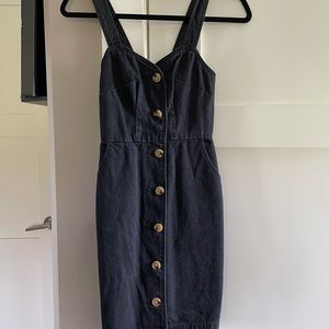 NWT Simons button up denim dress